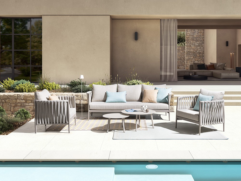 Sillón para salón exterior Jacinta de aluminio Bizzotto - 2