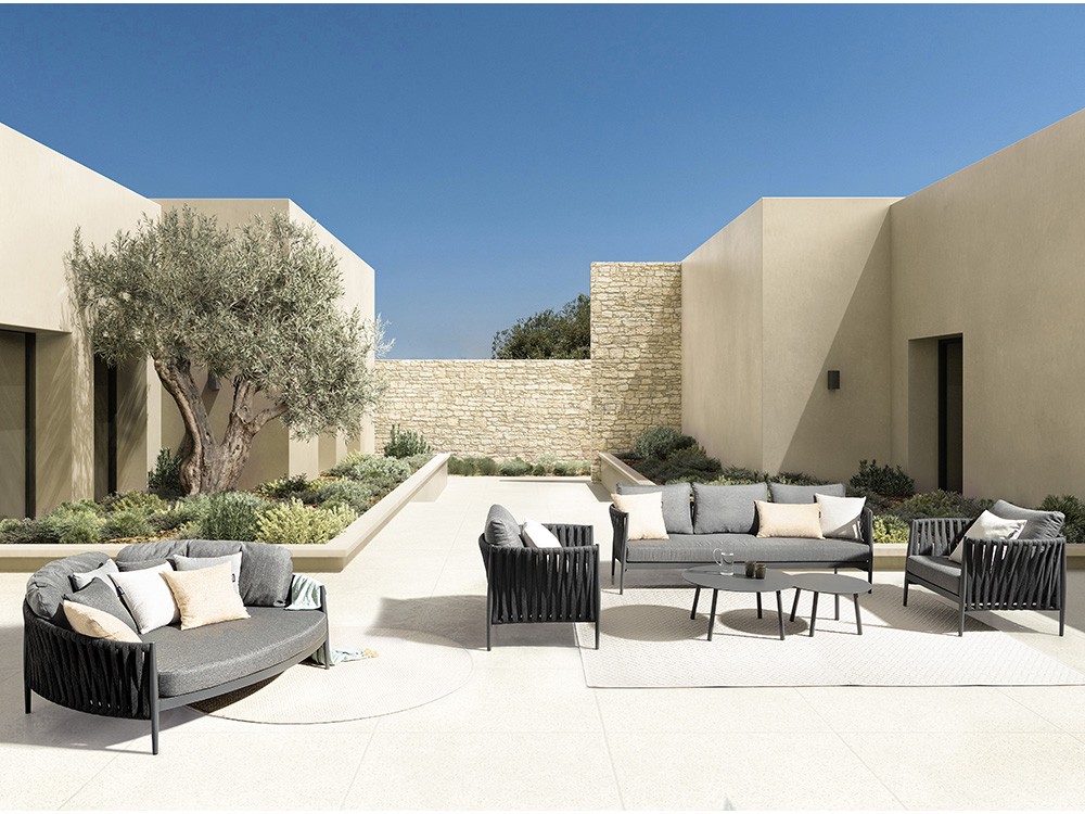 Sillón para salón exterior Jacinta de aluminio Bizzotto - 12