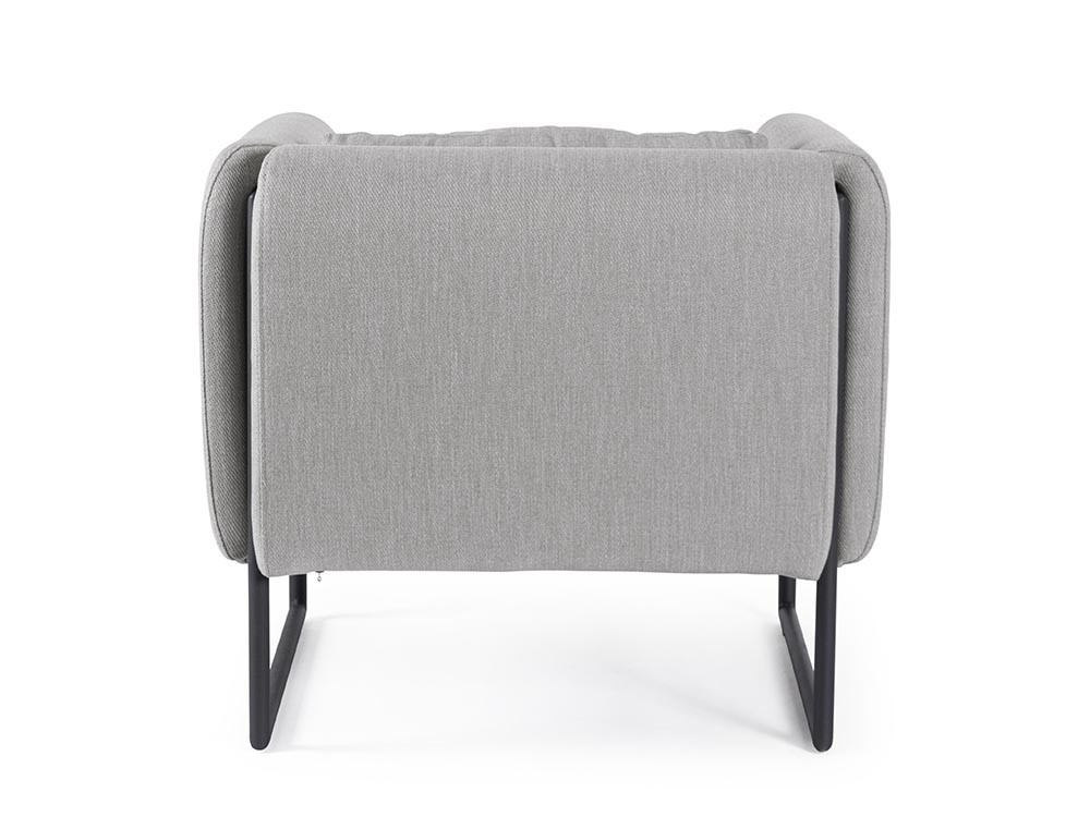 Sillón para salón exterior Pixel con estructura de aluminio y tapizado Bizzotto - 7