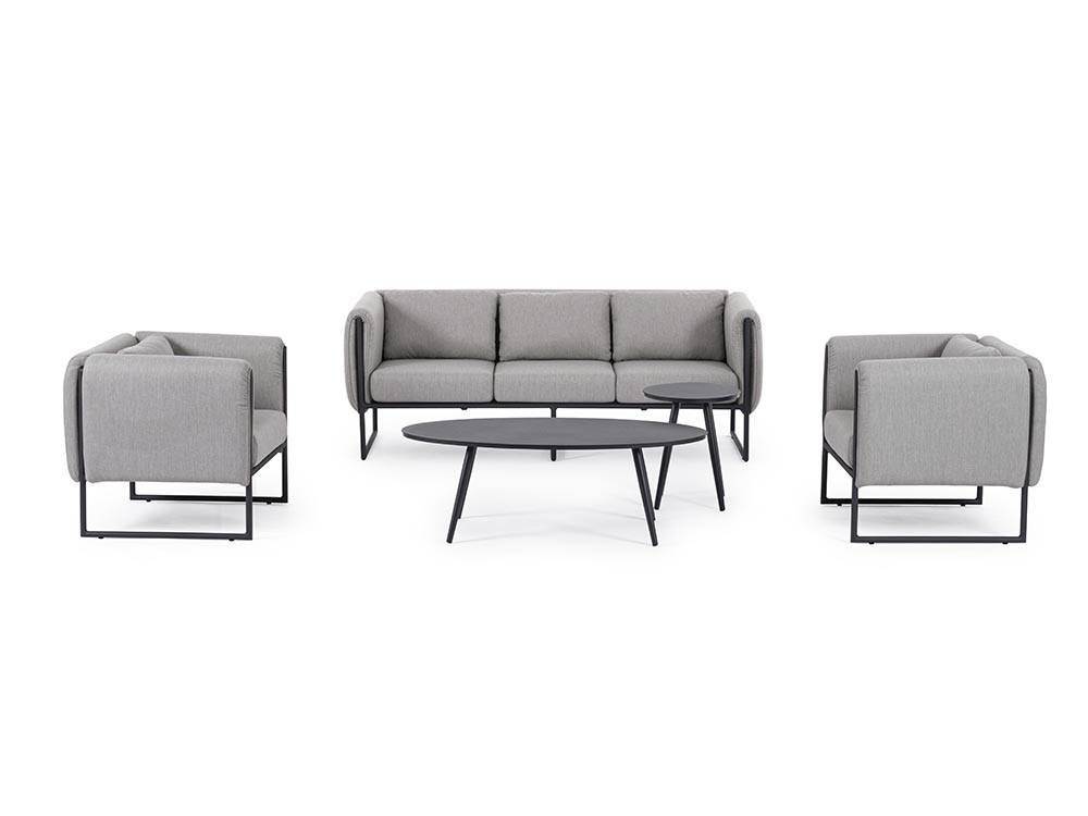 Sillón para salón exterior Pixel con estructura de aluminio y tapizado Bizzotto - 13