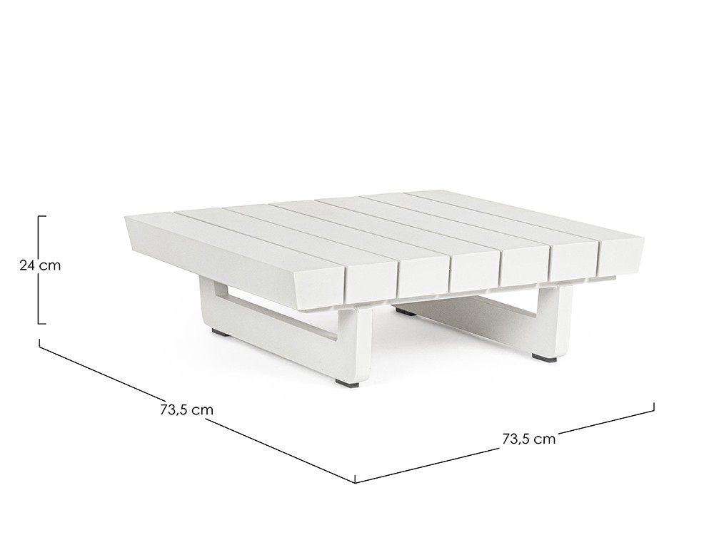 Mesa auxiliar para exterior Infinity de aluminio Bizzotto - 6