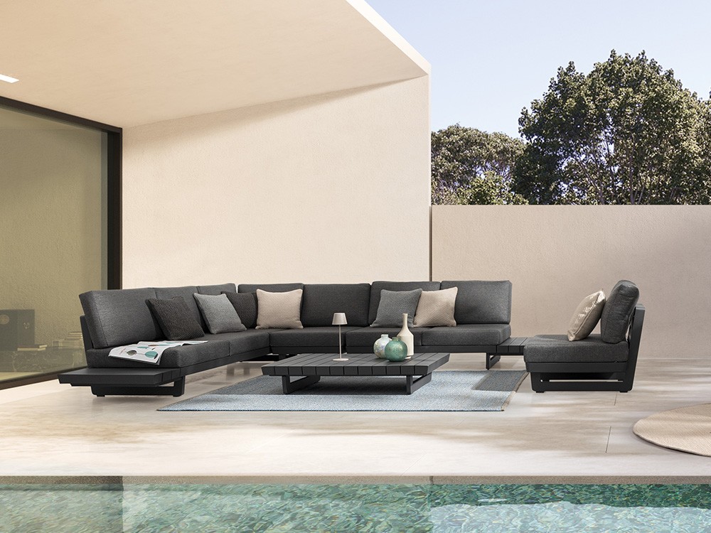 Mesa auxiliar para exterior Infinity de aluminio Bizzotto - 14