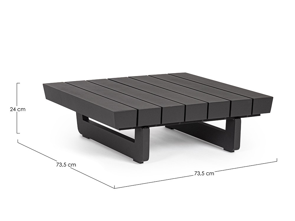 Mesa auxiliar para exterior Infinity de aluminio Bizzotto - 11
