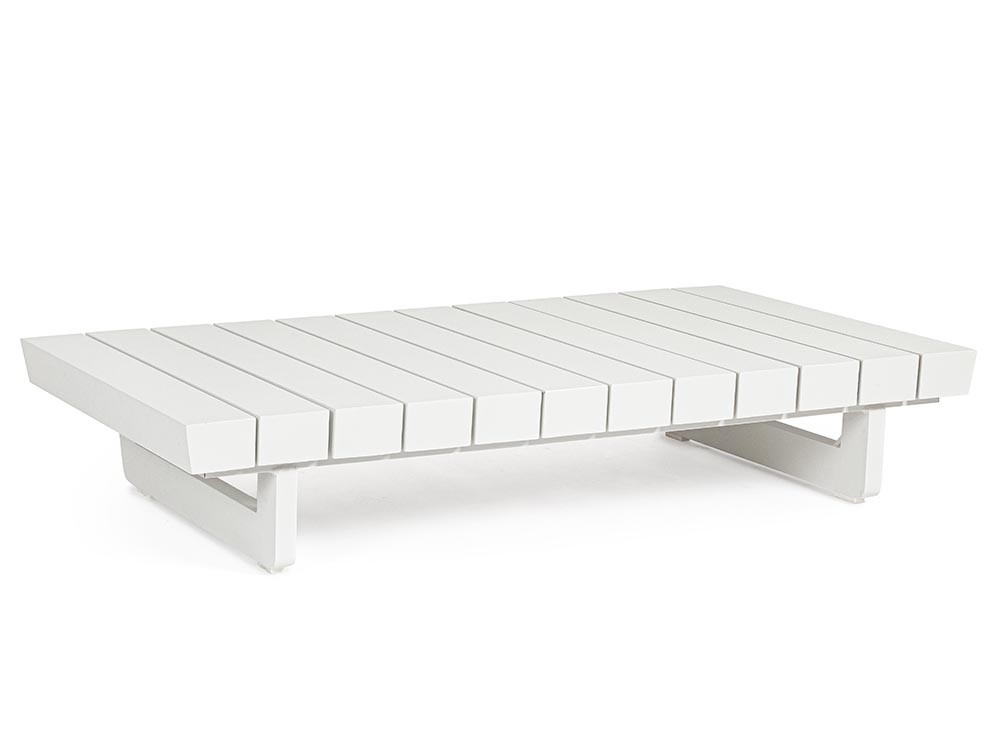 Mesa de centro para salón exterior Infinity de aluminio Bizzotto - 2