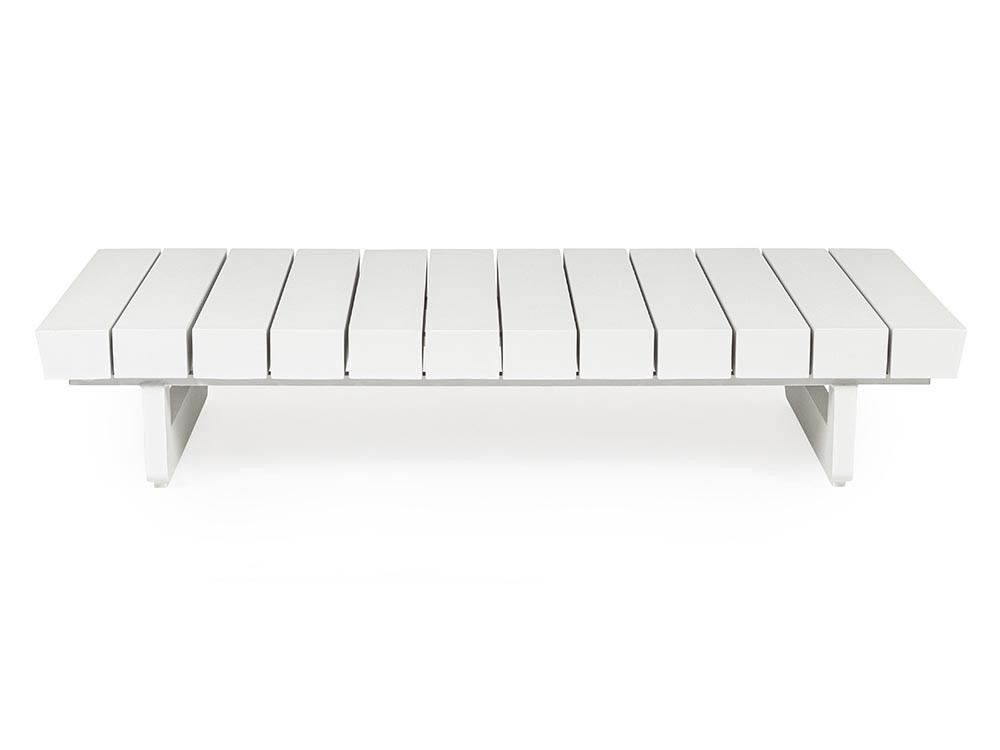 Mesa de centro para salón exterior Infinity de aluminio Bizzotto - 11