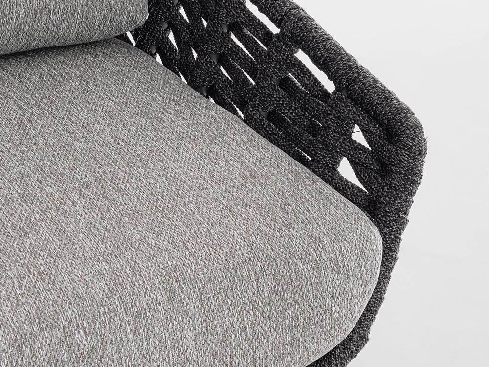 Sillón para salón exterior Tamires de madera de teca y cuerda trenzada Bizzotto - 23