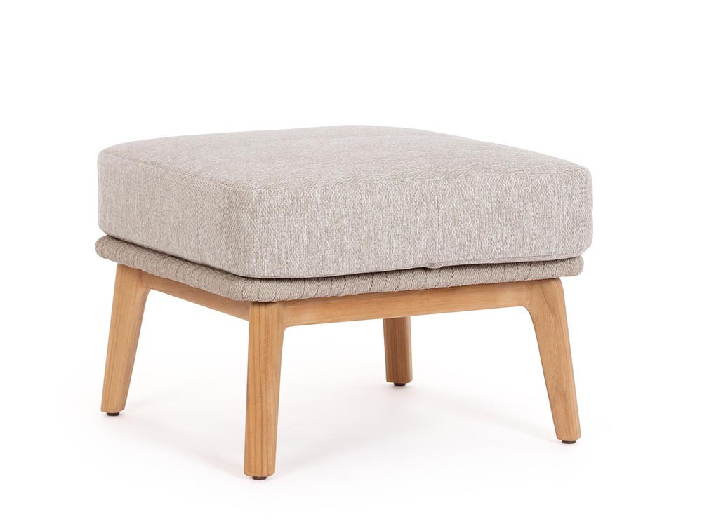 Otomán para salón exterior Tamires de madera de teca Bizzotto - 1