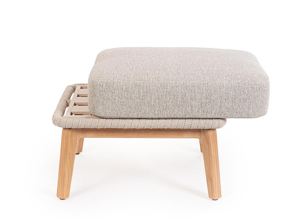 Otomán para salón exterior Tamires de madera de teca Bizzotto - 5