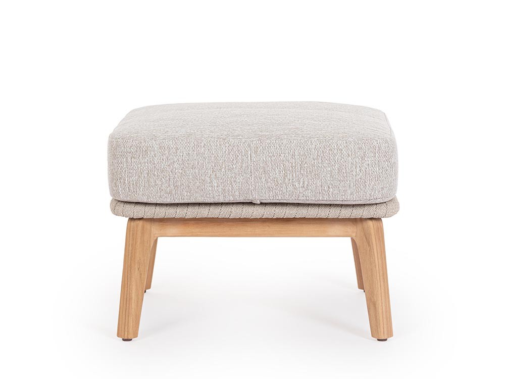 Otomán para salón exterior Tamires de madera de teca Bizzotto - 6