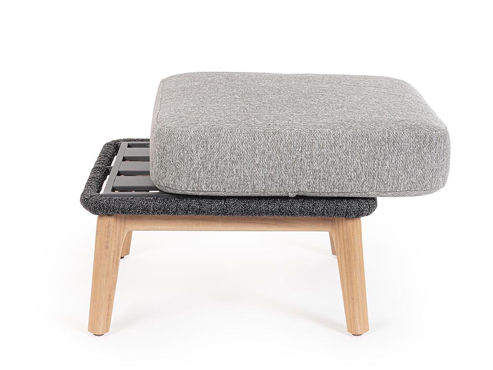 Otomán para salón exterior Tamires de madera de teca Bizzotto - 11