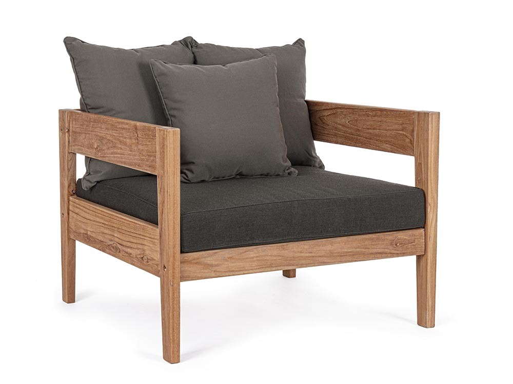 Sofá Kobo para salón exterior de madera de teca Bizzotto - 4