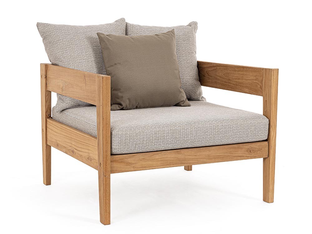 Sofá Kobo para salón exterior de madera de teca Bizzotto - 2