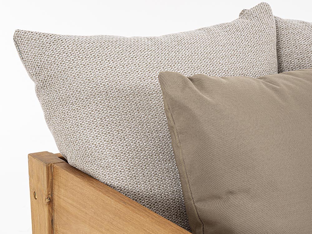 Sofá Kobo para salón exterior de madera de teca Bizzotto - 20