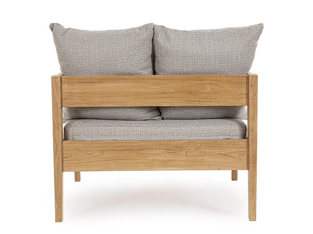 Sofá Kobo para salón exterior de madera de teca Bizzotto - 16