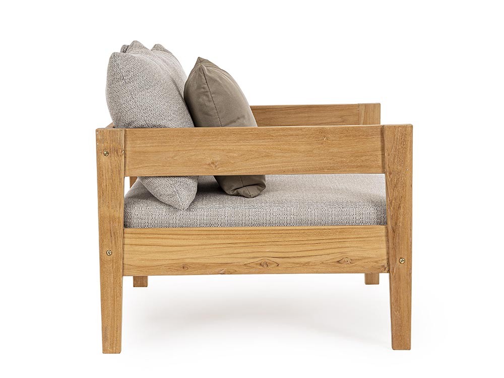 Sofá Kobo para salón exterior de madera de teca Bizzotto - 17