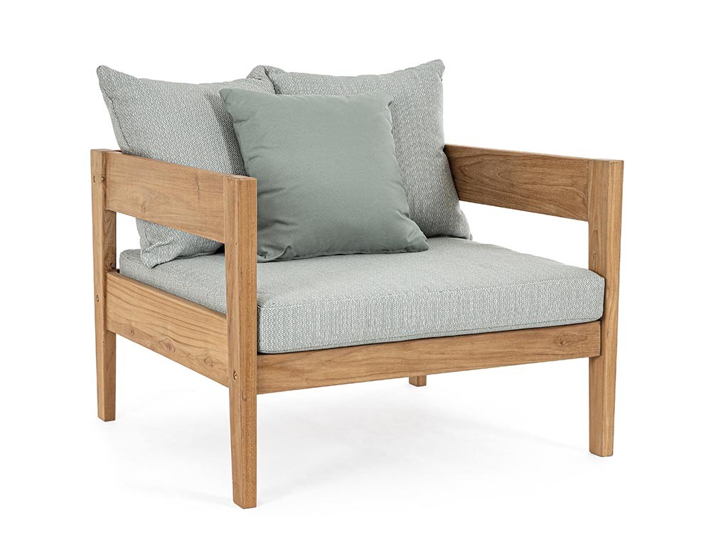 Sofá Kobo para salón exterior de madera de teca Bizzotto - 23