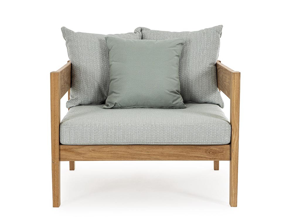 Sofá Kobo para salón exterior de madera de teca Bizzotto - 24