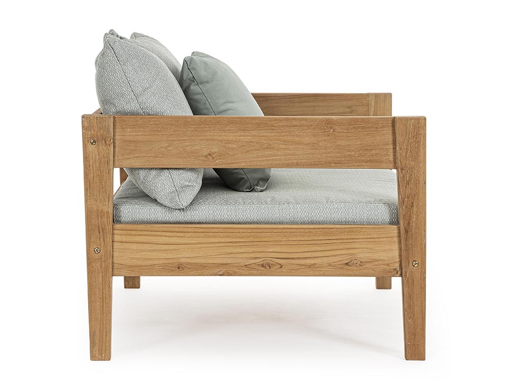 Sofá Kobo para salón exterior de madera de teca Bizzotto - 25