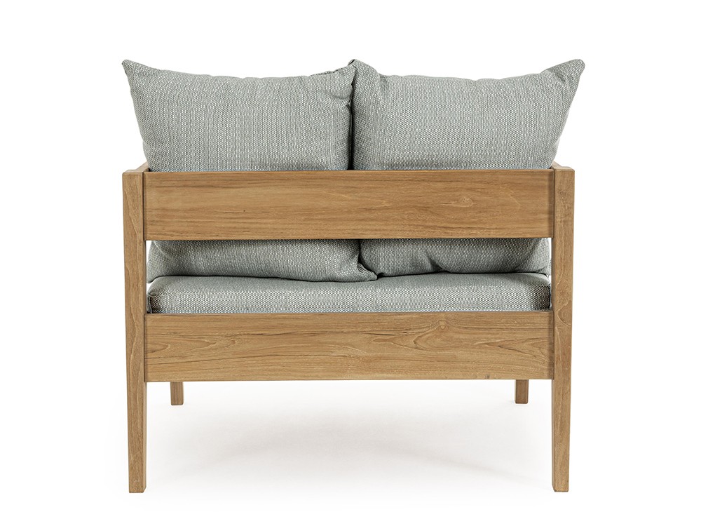 Sofá Kobo para salón exterior de madera de teca Bizzotto - 26
