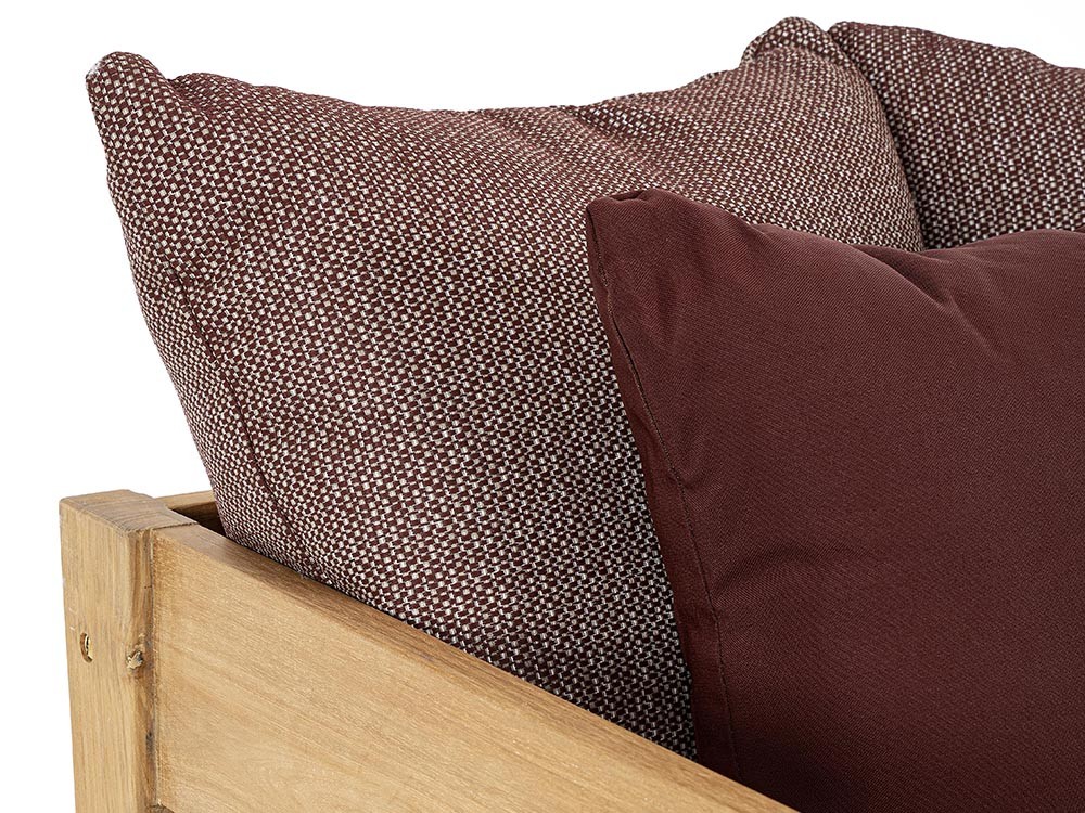 Sofá Kobo para salón exterior de madera de teca Bizzotto - 36