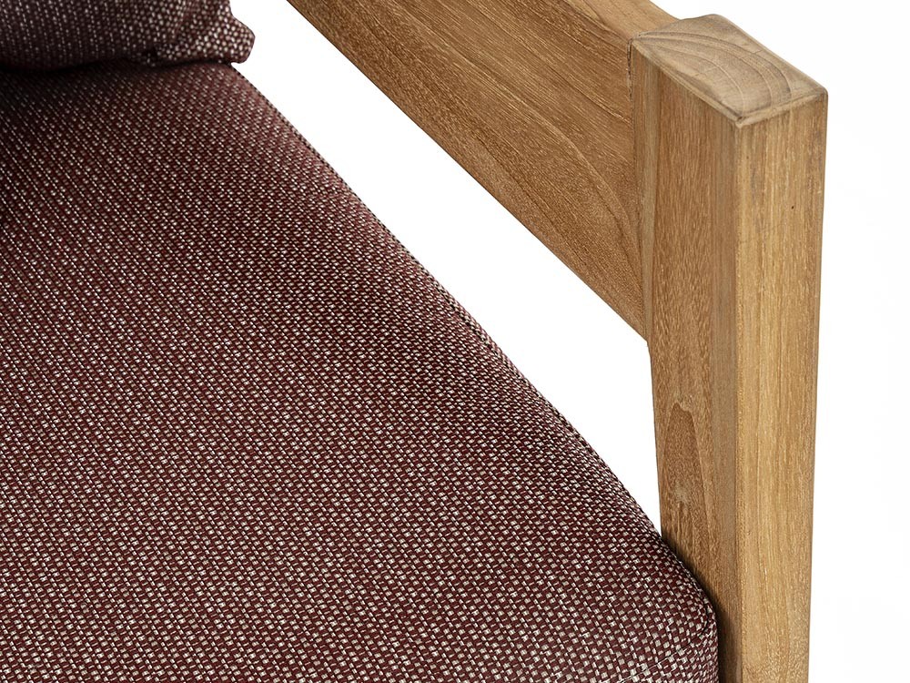 Sofá Kobo para salón exterior de madera de teca Bizzotto - 37