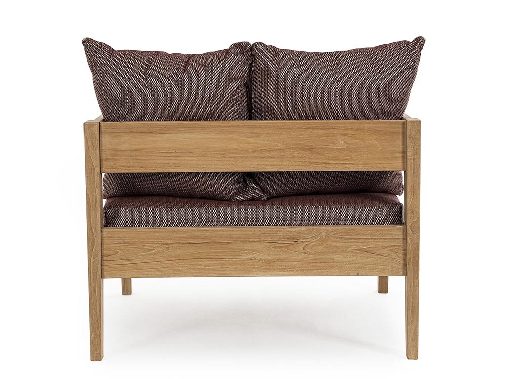 Sofá Kobo para salón exterior de madera de teca Bizzotto - 33