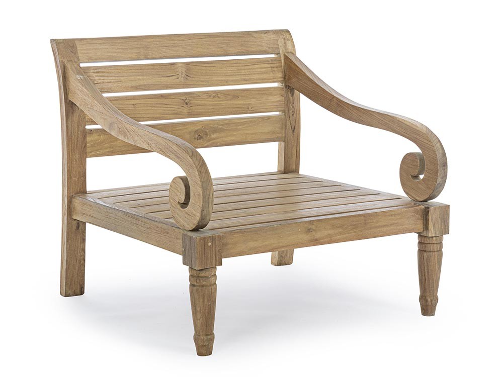 Sillón Karuba para salón exterior de madera de teca Bizzotto - 6