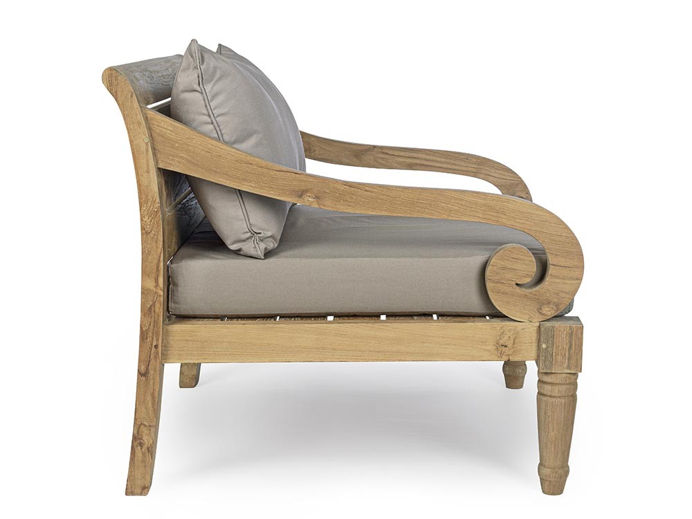 Sillón Karuba para salón exterior de madera de teca Bizzotto - 10