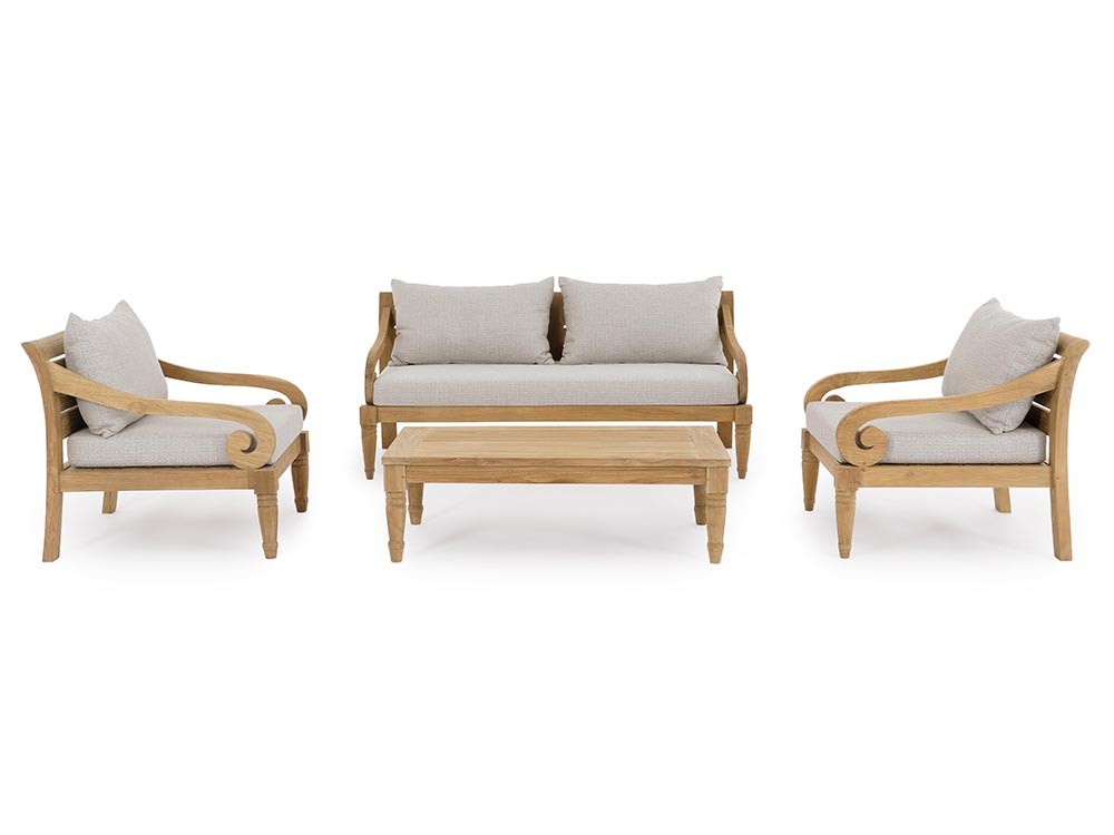 Sillón Karuba para salón exterior de madera de teca Bizzotto - 25