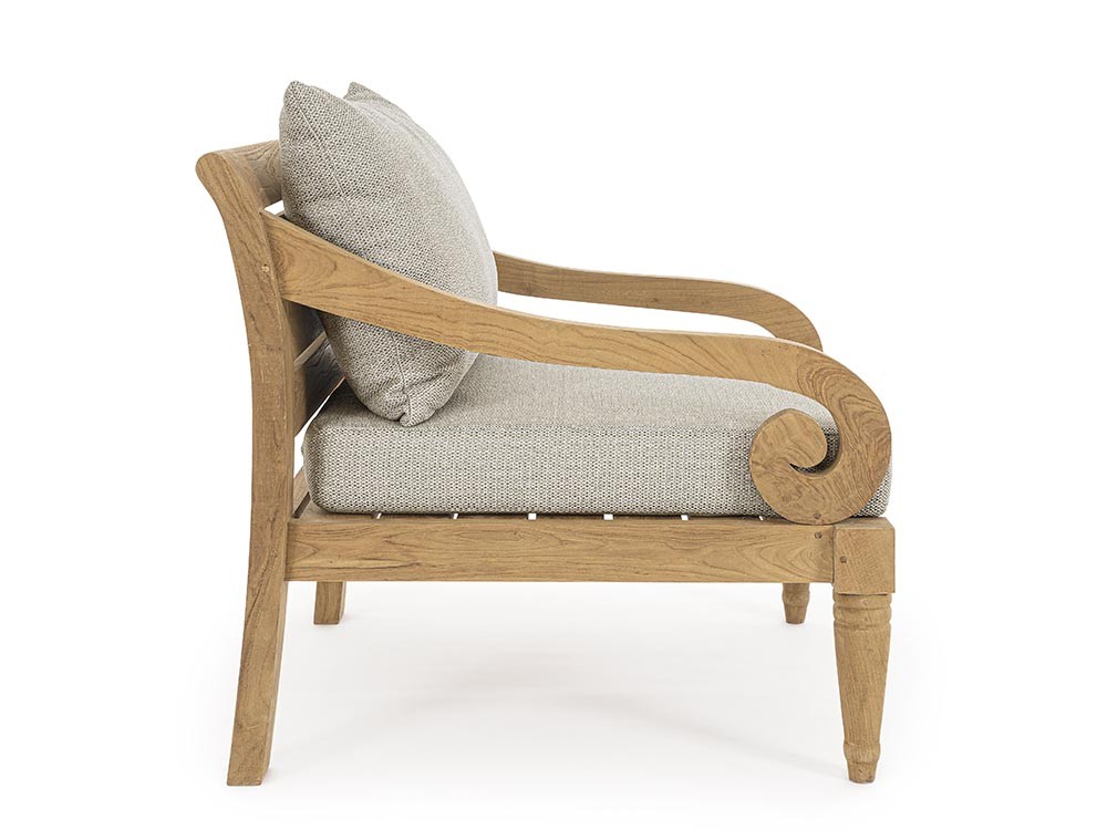 Sillón Karuba para salón exterior de madera de teca Bizzotto - 20
