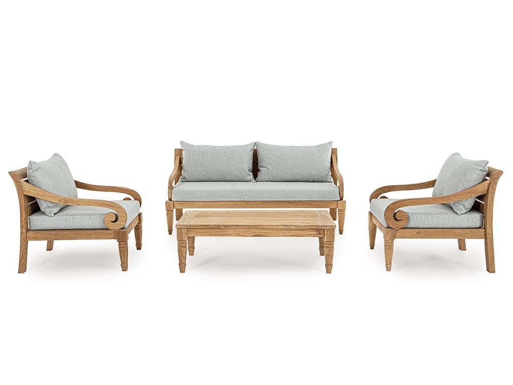 Sillón Karuba para salón exterior de madera de teca Bizzotto - 32