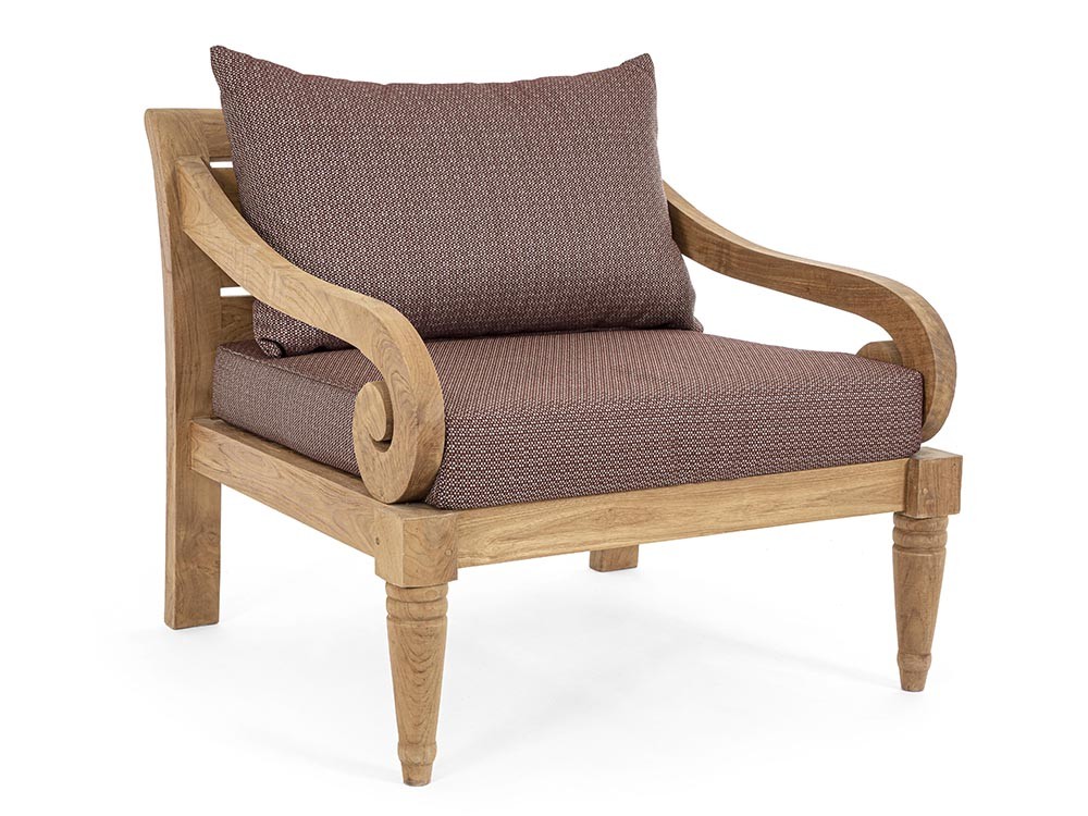 Sillón Karuba para salón exterior de madera de teca Bizzotto - 2