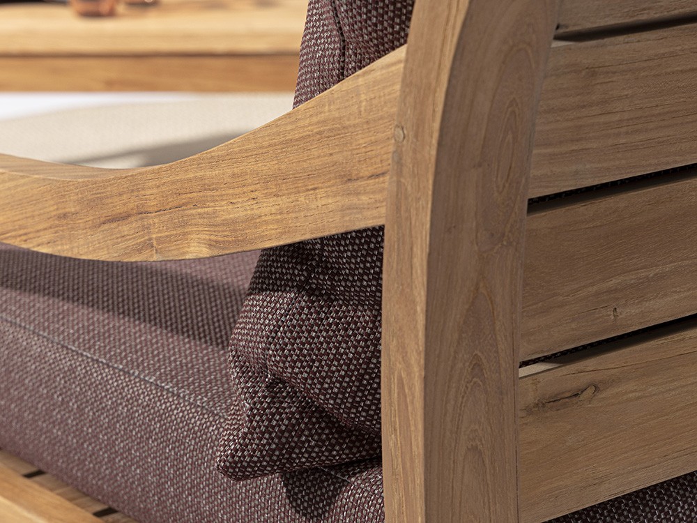 Sillón Karuba para salón exterior de madera de teca Bizzotto - 39