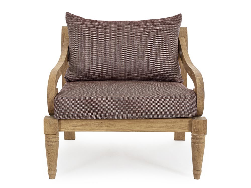 Sillón Karuba para salón exterior de madera de teca Bizzotto - 34