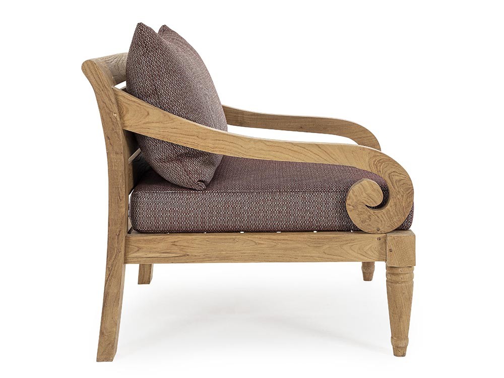 Sillón Karuba para salón exterior de madera de teca Bizzotto - 36