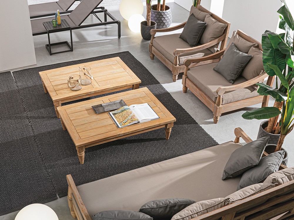 Sillón Bali para salón exterior de madera de teca Bizzotto - 28