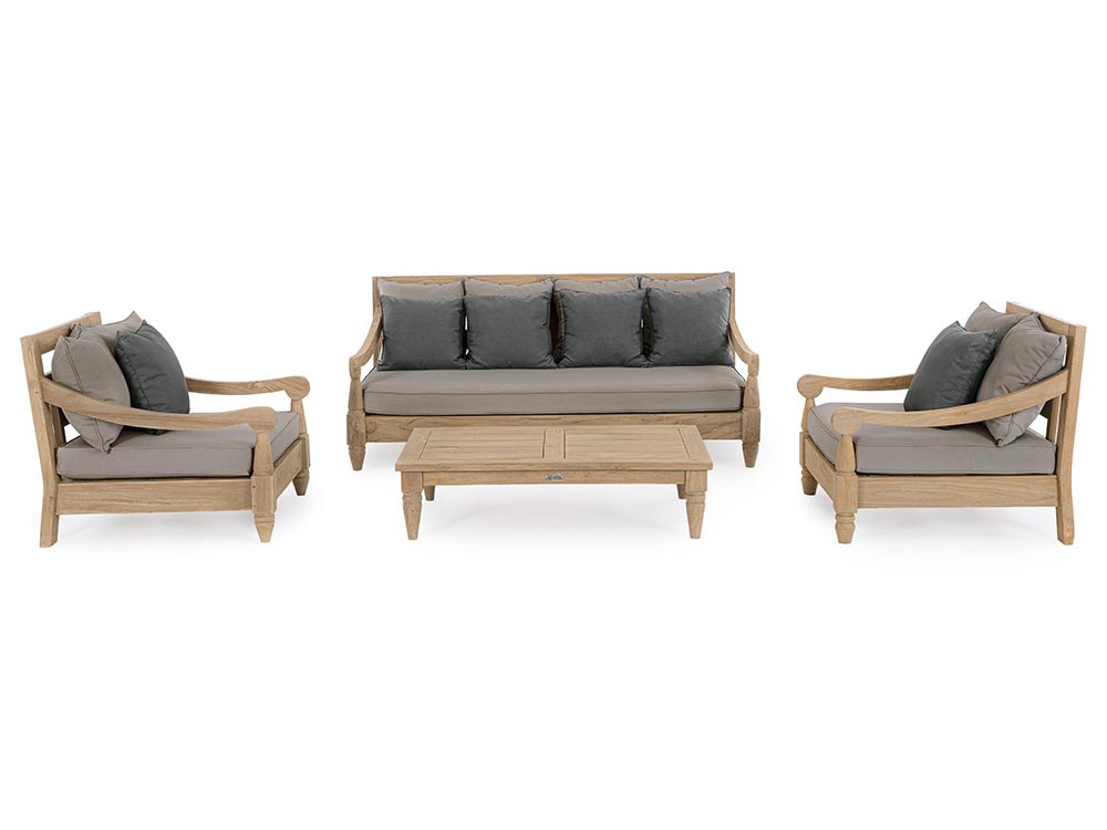Sillón Bali para salón exterior de madera de teca Bizzotto - 32