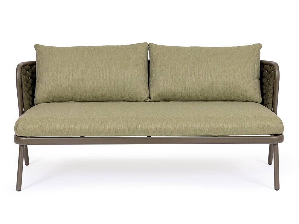 Sofá para salón exterior Harlow de aluminio y cuerda trenzada Bizzotto - 13