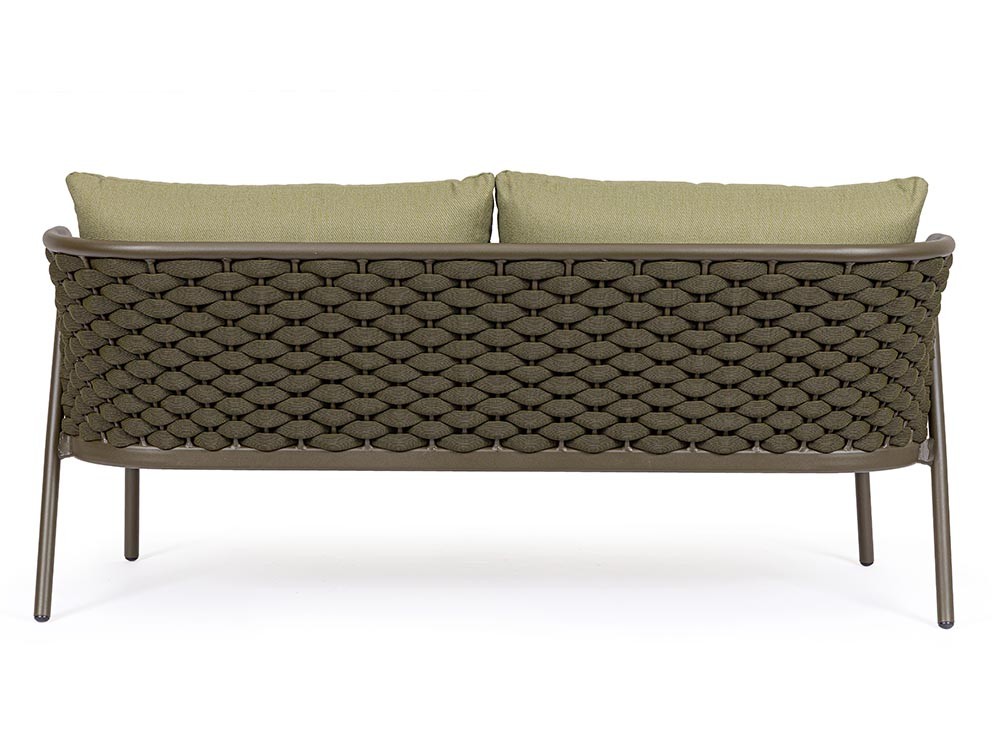 Sofá para salón exterior Harlow de aluminio y cuerda trenzada Bizzotto - 14