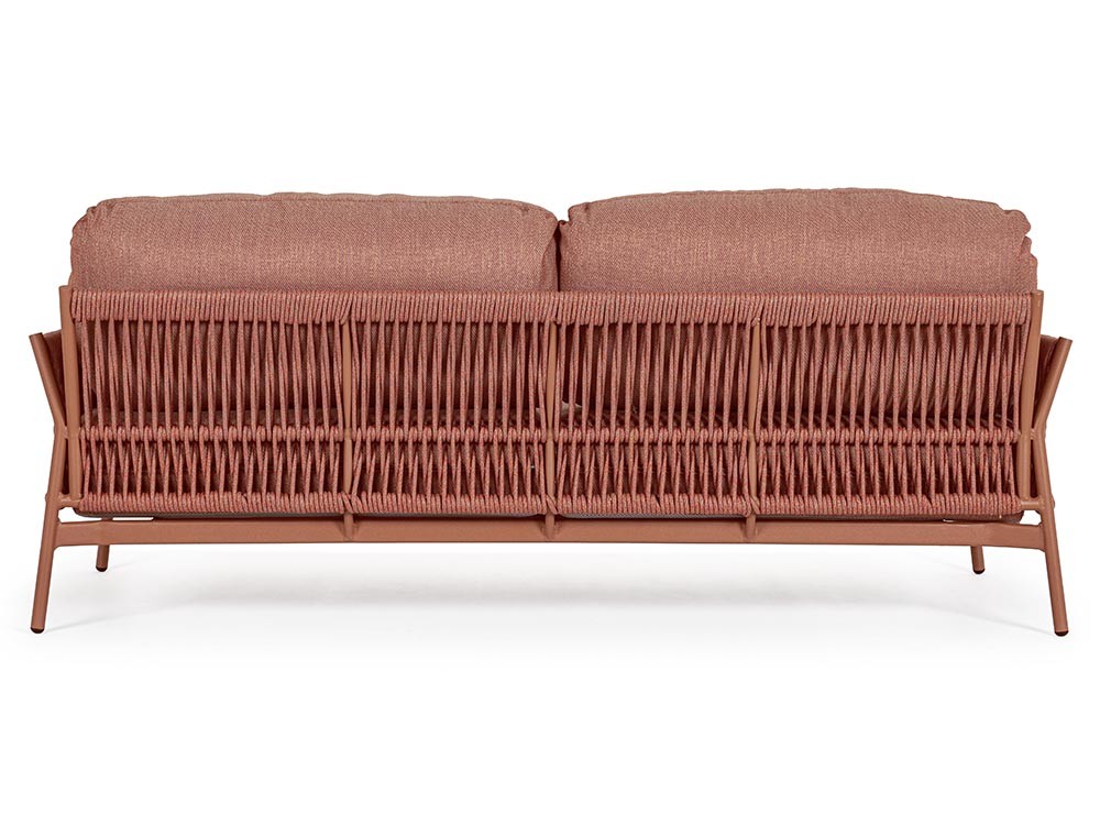 Sofá de dos plazas para salón exterior Pardis de aluminio y cuerda trenzada Bizzotto - 14