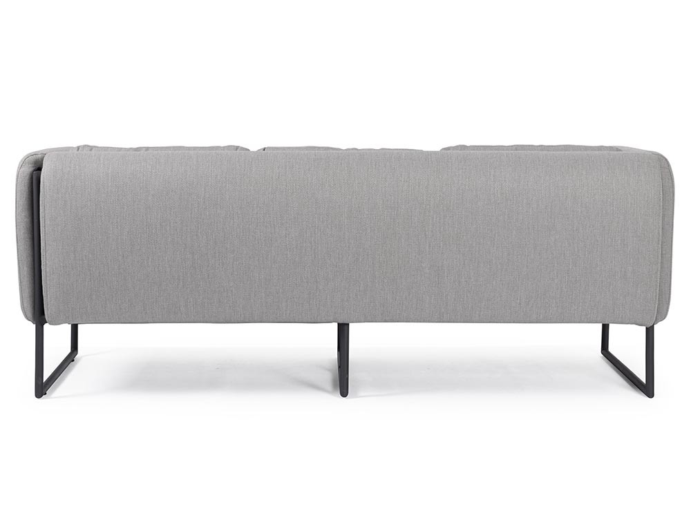Sofá de tres plazas para salón exterior Pixel de aluminio Bizzotto - 16
