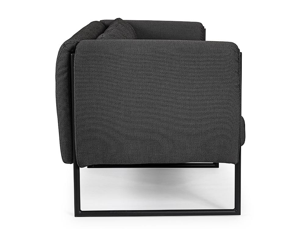 Sofá de tres plazas para salón exterior Pixel de aluminio Bizzotto - 25