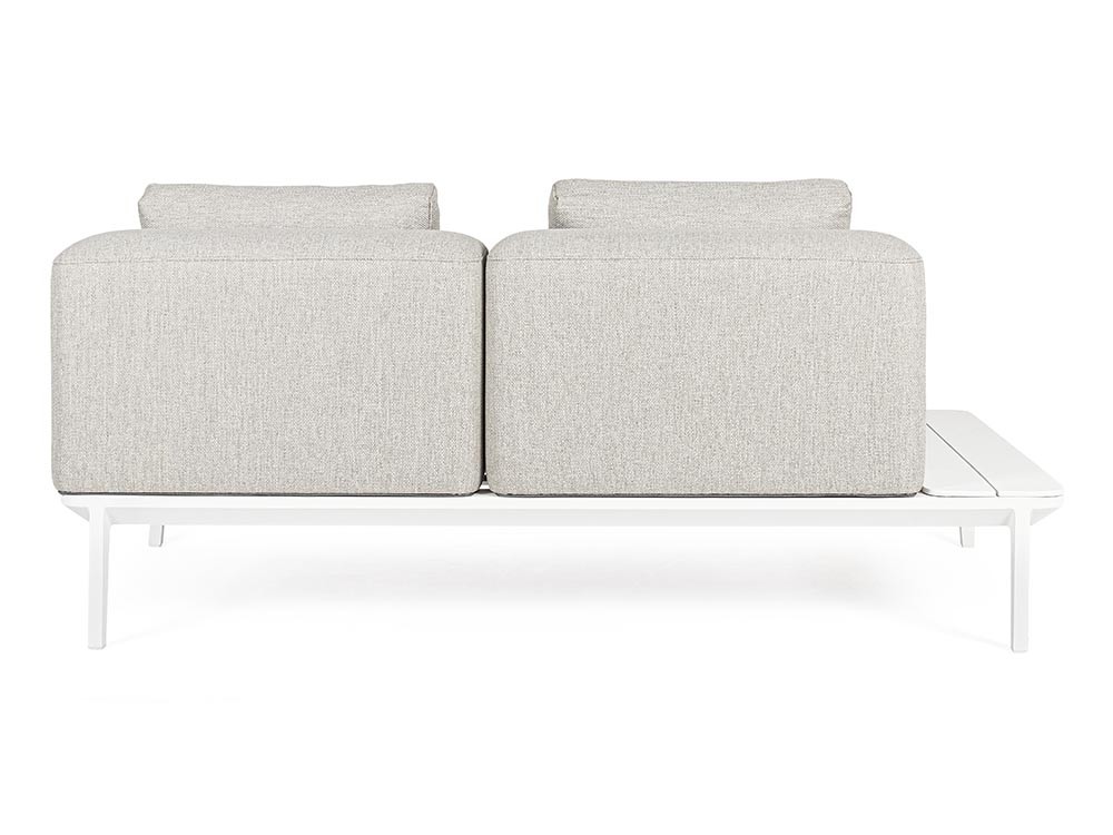Sofá de dos plazas Matrix modular para salón exterior de aluminio Bizzotto - 8