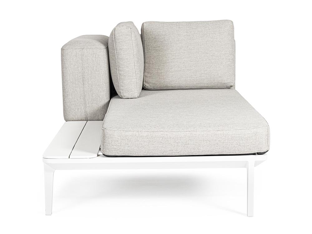 Sofá de dos plazas Matrix modular para salón exterior de aluminio Bizzotto - 12