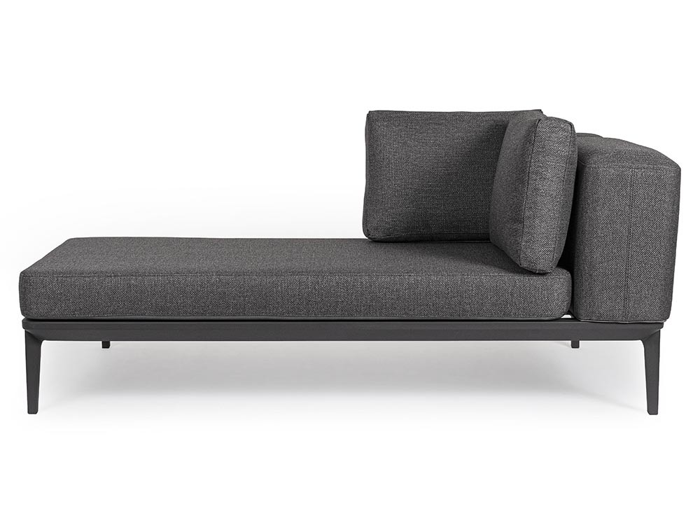 Sofá de dos plazas Matrix modular para salón exterior de aluminio Bizzotto - 19