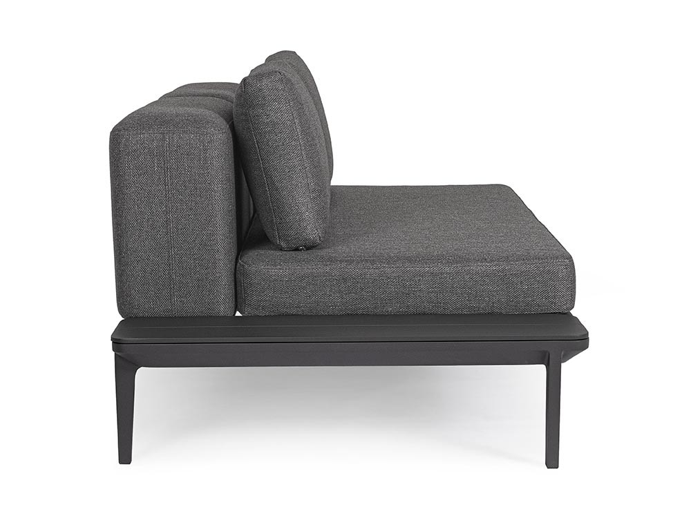 Sofá de dos plazas Matrix modular para salón exterior de aluminio Bizzotto - 20