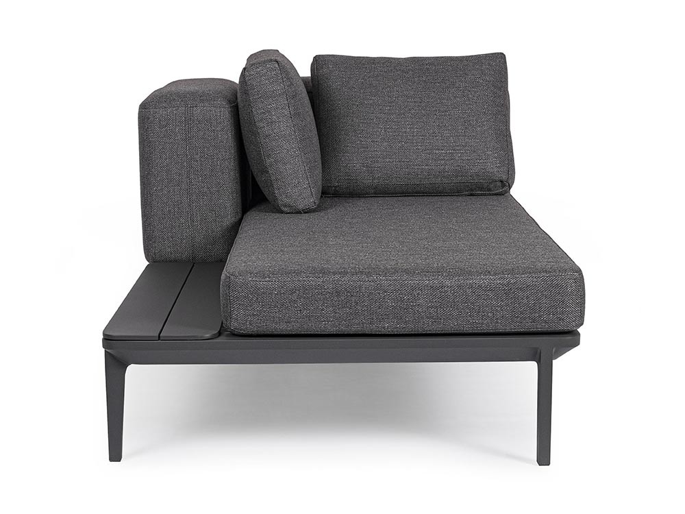 Sofá de dos plazas Matrix modular para salón exterior de aluminio Bizzotto - 21