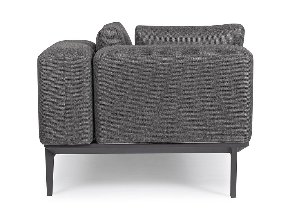 Sofá de dos plazas Matrix modular para salón exterior de aluminio Bizzotto - 23