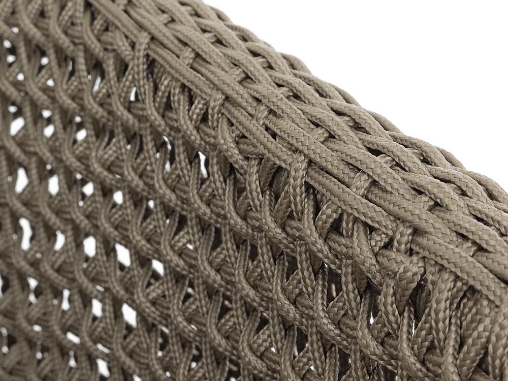 Sofá 2-3 plazas para salón exterior Ninfa de teca y cuerda trenzada Bizzotto - 10