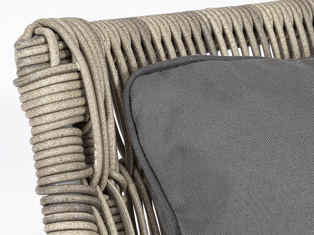 Sofá para exterior Keilani de teca y fibra sintética Bizzotto - 7